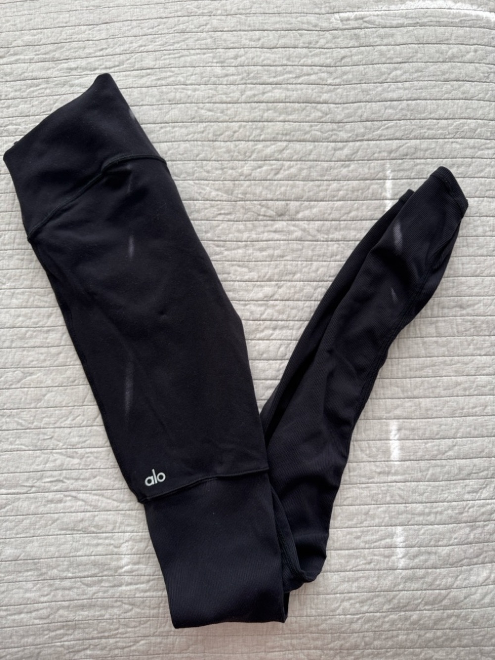 Alo Airbrush Goddess Leggings Black High Waisted Sculpting - Picture 6 of 9